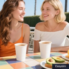 Disposable White Paper Coffee Cups 12 oz 300 Count Hot Beverages