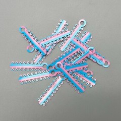 1Pack Dental Orthodontic Elastic Ligature Ties Rubber Bands Single/Double Colors