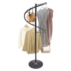 Spiral Rotating Clothes Rack Heavy Duty Garment Rack Bedroom Iron Hanger