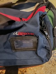 LA Rescue USA O2 To Go Plus EMS Bag. Multicolor Reflective Over $200 Retail
