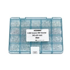AZDENT Dental Ortho Ceramic Brackets Braces Roth MBT 0.022 Hooks 3 4 5