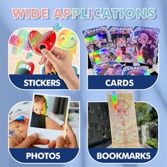 20PK Koala Holographic Clear Self-adhesive Laminting Sheets A4 Sticker Overlay