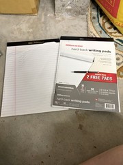 Office Depot Hard Back Writing Pads 2ct