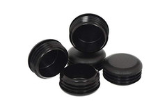2-1/2″ OD Round 14-18Ga Black Plastic End Cap Plugs (2.34″ to 2.40″ ID)