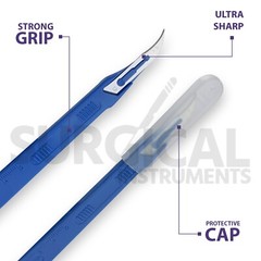 10 Pcs Blades Scalpel #12 Disposable Surgical Dental High Quality