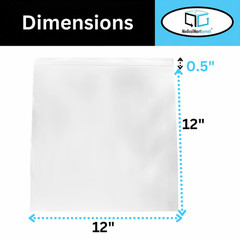 Clear Reclosable Bags 12″x12″ 2Mil Top Seal Jewelry Plastic Polybags 4000 Pieces