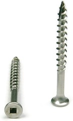 Stainless Steel Deck Screws Square Drive Wood #8 x 1-5/8″ Qty 1000