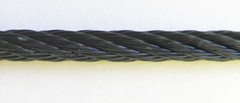 Black Galvanized Steel Cable: 1/16, 3/32, 1/8, 3/16 and 1/4″ Diameters