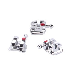 Dental MIM Soporte ortodóntico Brackets Mini MBT/Roth 018/022 Monoblock Hooks