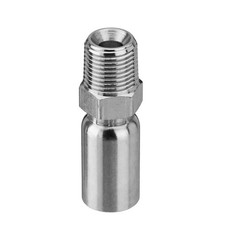 12PCS 1/2″ NPTF Hydraulic Hose Fittings, 3/8″ I.D. Hose x 1/2″ NPTF Male w/Cover
