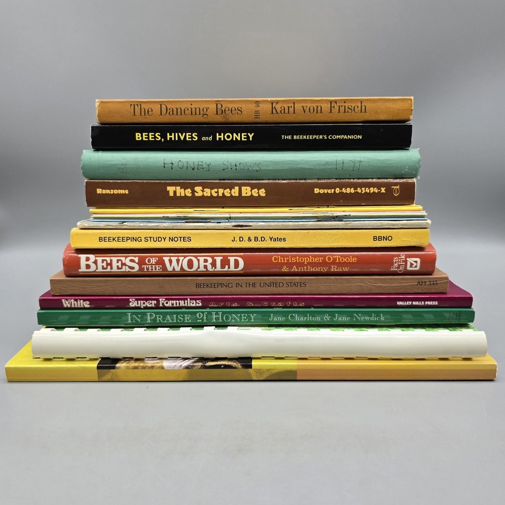 14 Bee Books – Beekeeping Honey Hives Culture Apiary – See List in Description
