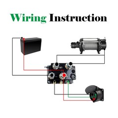12V 8000lb Winch Solenoid Contactor Relay kit w/Control Box 4 Pre-Wired Cables