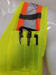 FX HIGH VISIBILITY Surveyor Two Tone Safety Vest Solid front & Mesh back