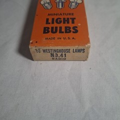Westinghouse No. 41 Radio Miniature Lamps Light Single Bulbs