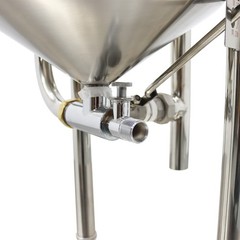 55lbs/25kg Commercial Rice Washer Pressure Type Stainless with Flow Water