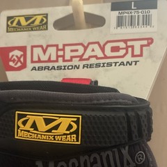 Mechanix Wear M-Pact Abrasion Resistant Work Gloves, Size L, MP4X-75-010