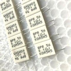 10Pcs 5W Wirewound Non-inductive Cement Resistor Ceramic horizontal 0.01Ω -0.5 Ω
