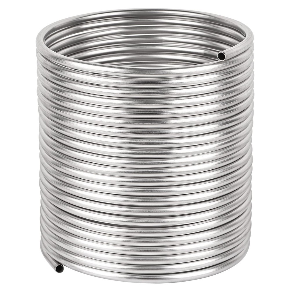 50Ft 1/2″ Stainless Steel Tubing Coil for Water Chillers and Brewing