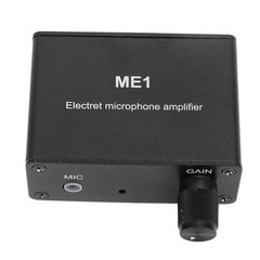 Electret Microphone Amp Adjustable Gain 0‑20db Condenser Mic Headphone