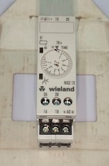WIELAND NGZ 12 0.5s-10s Electronic Time Relay 24-230V AC/DC R2.064.0200.0 NGZ12