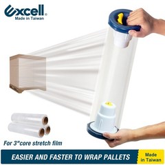 Excell Hand Saver Stretch Wrap Dispenser 3″ Core, Adjustable Brake