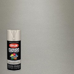 Krylon K02773007 12 Oz Silver Metallic Fusion All-In-One Spray Paint(Pack of 6)