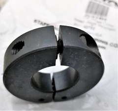7/8” Hinged Clamp Shaft Collar 2 Piece Clamp-On Blck Oxide 1.875″ OD .5″ W [D3S4