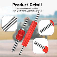 HVAC AC Schrader Valve Core Remover 2 Size Installer Tool for Automotive/Truck