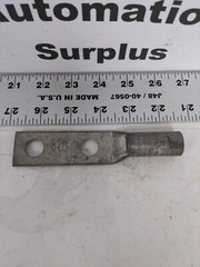 BURNDY 2-HOLE LUG PURPLE DIE 15 YAZV28-2NTC-5X, LOT OF 3
