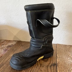 PAIR HAIX FIRE HERO MENS SIZE 7.5 FIREFIGHTING BOOTS LEATHER