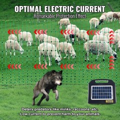 42″H x 164″L Electric Fence Netting – Durable PE Fencing for Livestock Safety