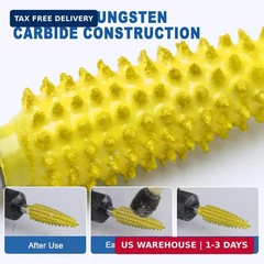 4-Piece Rotary Burr Set, Fine Grit Tungsten Carbide Rotary Burrs, 1/8″ Shank for