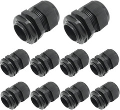 10PCS 1″ (17-25Mm) NPT Nylon Cable Gland, IP68 Waterproof Adjustable Cable Cable