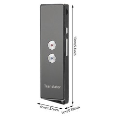 Handheld Smart Voice Translator 74 Languages 70 Accents (Black)