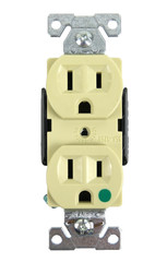 Cooper 8200V Hospital Grade Receptacle Ivory 15A 125V 2P 3W NEMA 5-15R – NEW