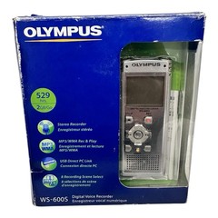 Olympus WS-600S Digital Voice Recorder 140151 Silver 2GB 529 Hour Recording Time