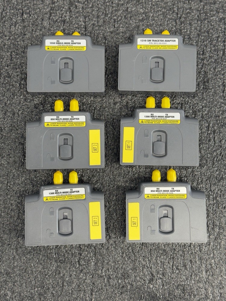 Fiber Optic Adapter Set For LanTEK 6 6A 7 7G 1300,1550,1310,850 MM And SM