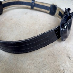 Safariland Duty Belt MDL 87V 44/110 4210 Black Solid Brass Buckle Handcuff Cases