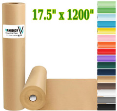 17.5″ x 1200” Brown Kraft Paper 50 lb Basis Thick Roll Packaging Shipping NEW**
