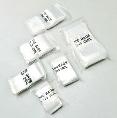 600 Assorted Bags 2 MIL Clear Reclosable Poly Baggies 6 Sizes Assortment 100ea
