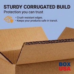 Shipping Boxes Medium 12″L x 9″W x 4″H 25-Pack – Corrugated Cardboard Box for…