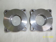 Pair of 4-BOLT PIPE THREADED FLANGE 2-1/4″ Diameter Bracket Mounts