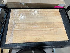 Choice 24″ x 16″ x 1 3/4″ Wood Cutting Board with Squared Edges.