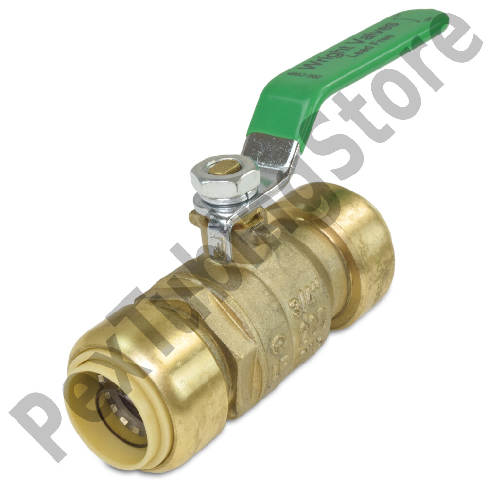 3/4″ Sharkbite Style (Push-Fit) Push to Connect Lead-Free Brass Ball Valve