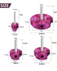 4 Pcs Plastic Pipe Fitting Reamer 3/4 Inch, 1-1/2inch, 2inch, 3inch Head