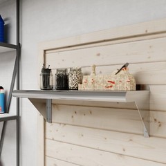 10 in. x 24 in. Stainless Steel Wall Shelf