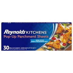 Kitchens Pop-up Parchment Paper Sheets, 30 Count, Fits Standard Baking Pans And