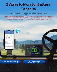 DCHOUSE 48V 100Ah Lithium Golf Cart Battery + 48V 18A Charger Trolling Motor RV