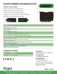 Tigo 346-00000-00 CCA Cloud Connect Advanced Solar Data Logger & Rapid Shutdown