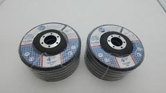 10Pk Benchmark Abrasives 4.5″x 7/8″ High Density Jumbo Zirconia Type 27 120 Grit